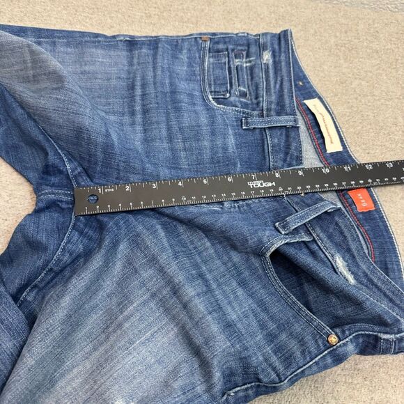 Anthro Pilcro Jeans Fit Stet Distressed Patch 28” Inseam Medium Wash Women 29 - Picture 8 of 8